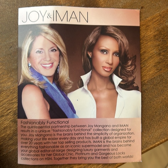 Joy & Iman black leather and calf hair cross body purse NWOT - Picture 8 of 8